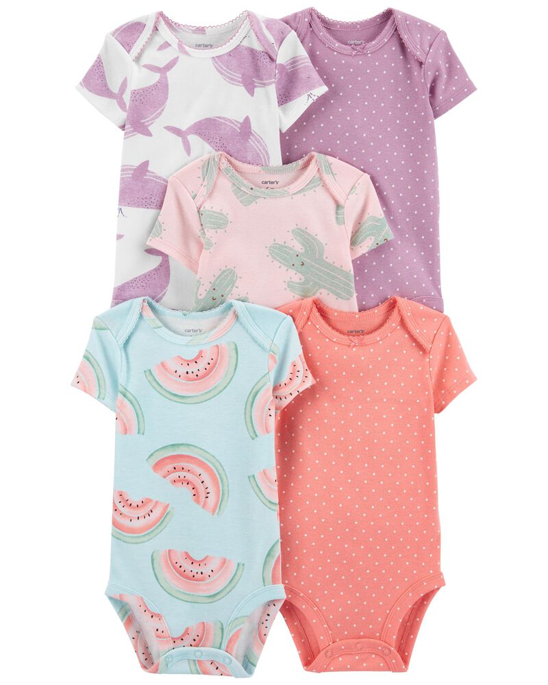 Multi 5-Pack Short-Sleeve Original Bodysuits | carters.com