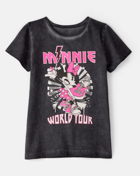 girls disney© minnie mouse music short-sleeve graphic tee - black/pink