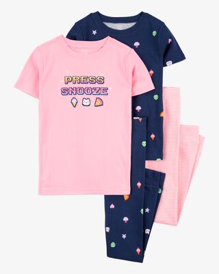 Product image 1 of Kid 4-Piece Gamer Cotton Pajamas