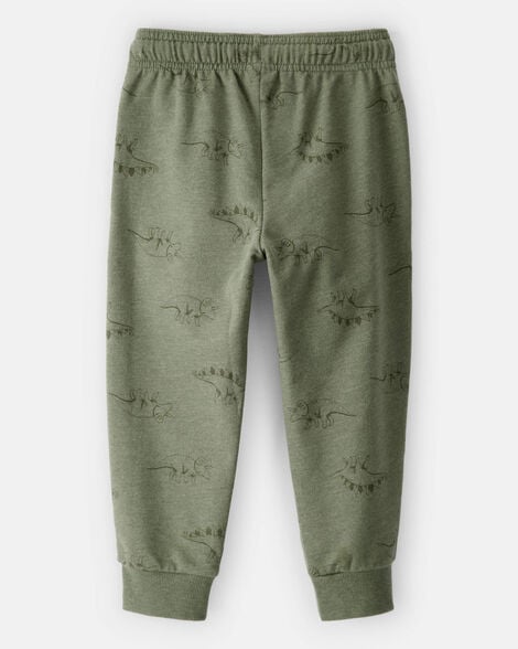 Product image 2 of Toddler Boy Dinosaur French Terry Jogger - Green