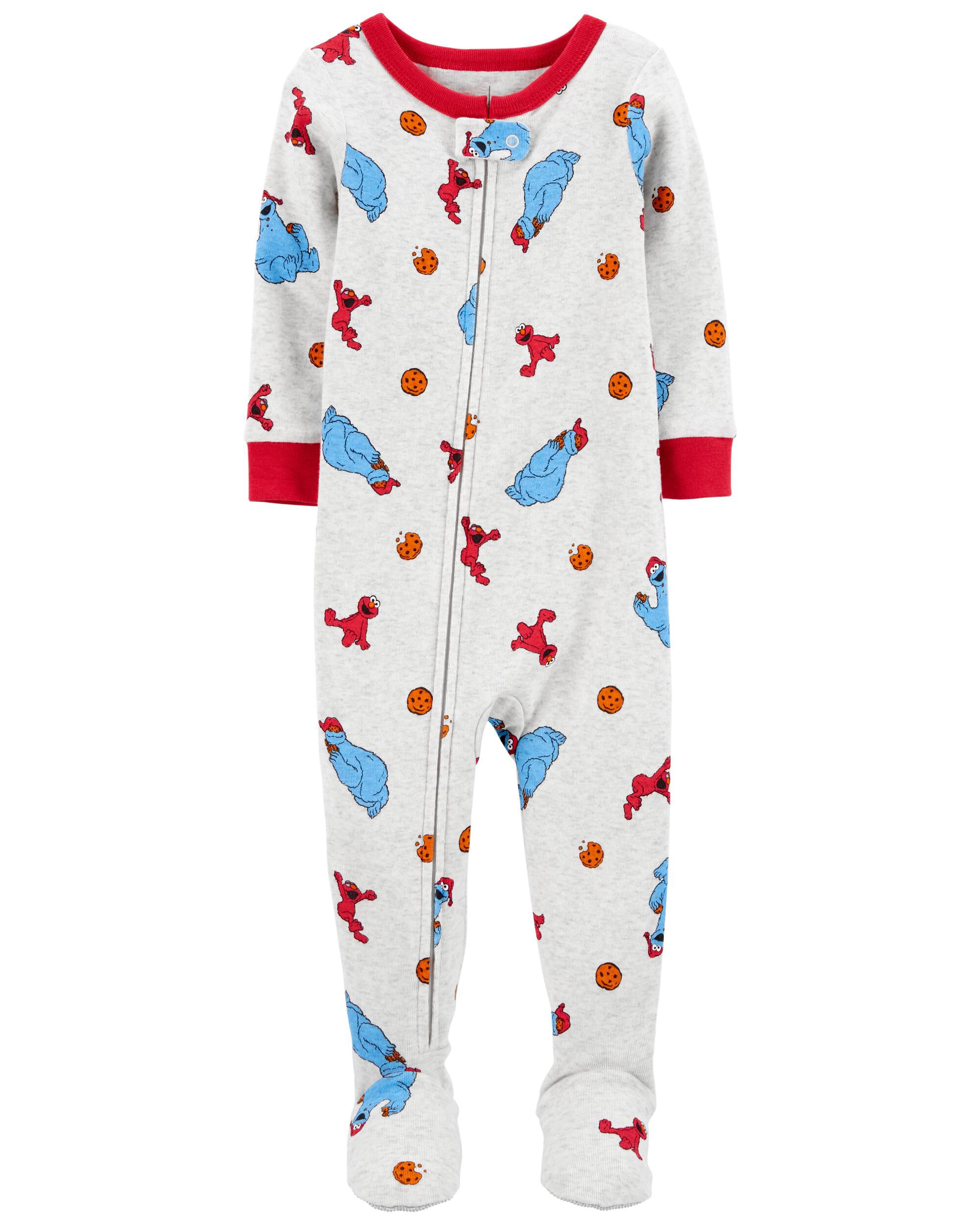 Baby 1 Piece Sesame Street 100 Snug Fit Cotton Footie Pajamas Carter s Carter s