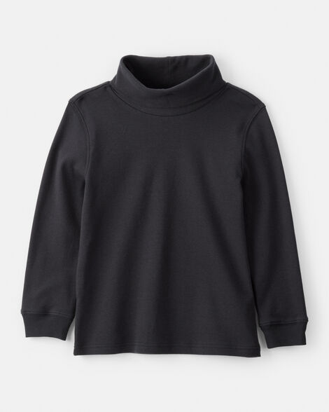 boys long-sleeve turtleneck - black
