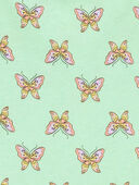 Green - Kid Butterfly Cotton Romper, Selected