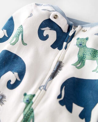 Product image 2 of Baby Organic Cotton 1-Piece Pajamas in Wildlife Print