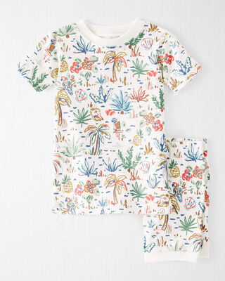 Product image 1 of Baby Organic Cotton Pajamas Set in Tropical Paradise Print