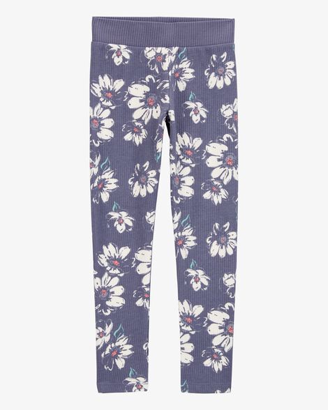  Product image 1 of Kid Floral Ribbed Leggings - Floral