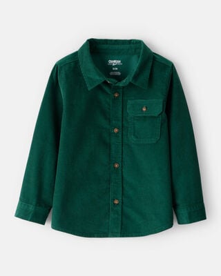 Toddler Boy Corduroy Overalls - Green