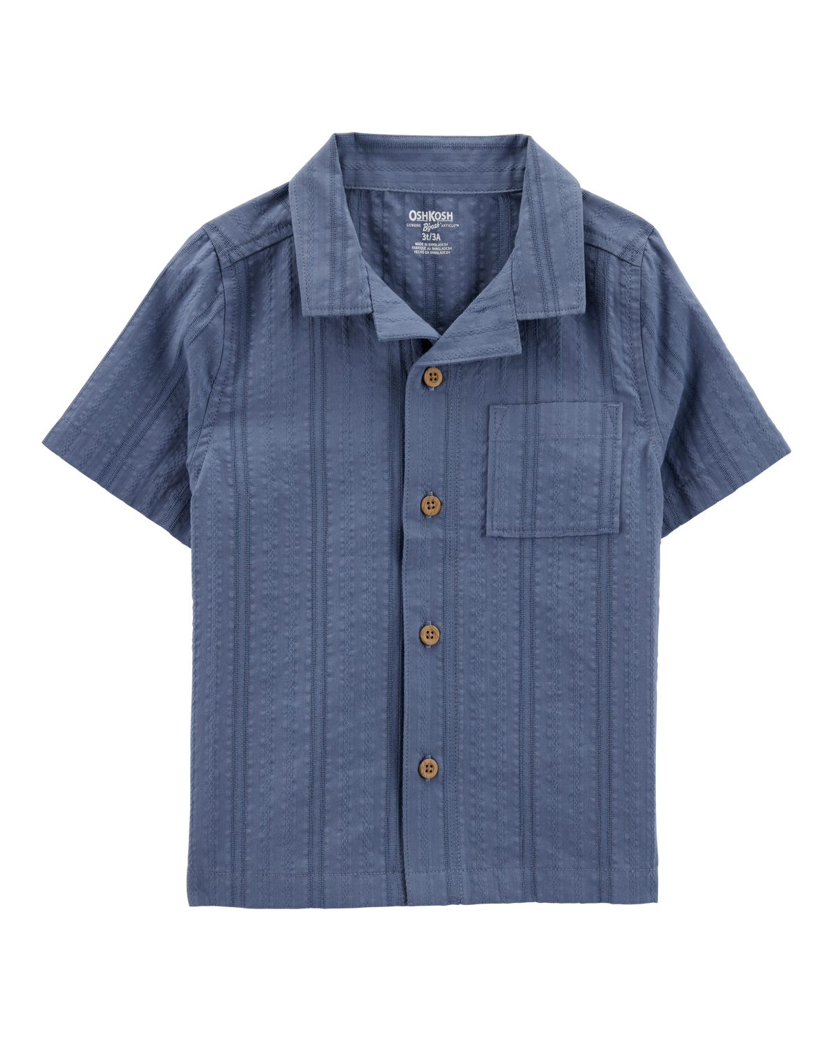 Baby Seersucker Button-Down Shirt - Blue - OshKosh | Carter's