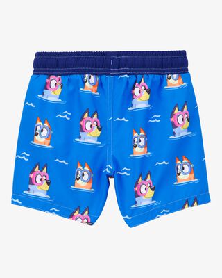 Product image 2 of Toddler Bluey™ Swim Trunks- Blue