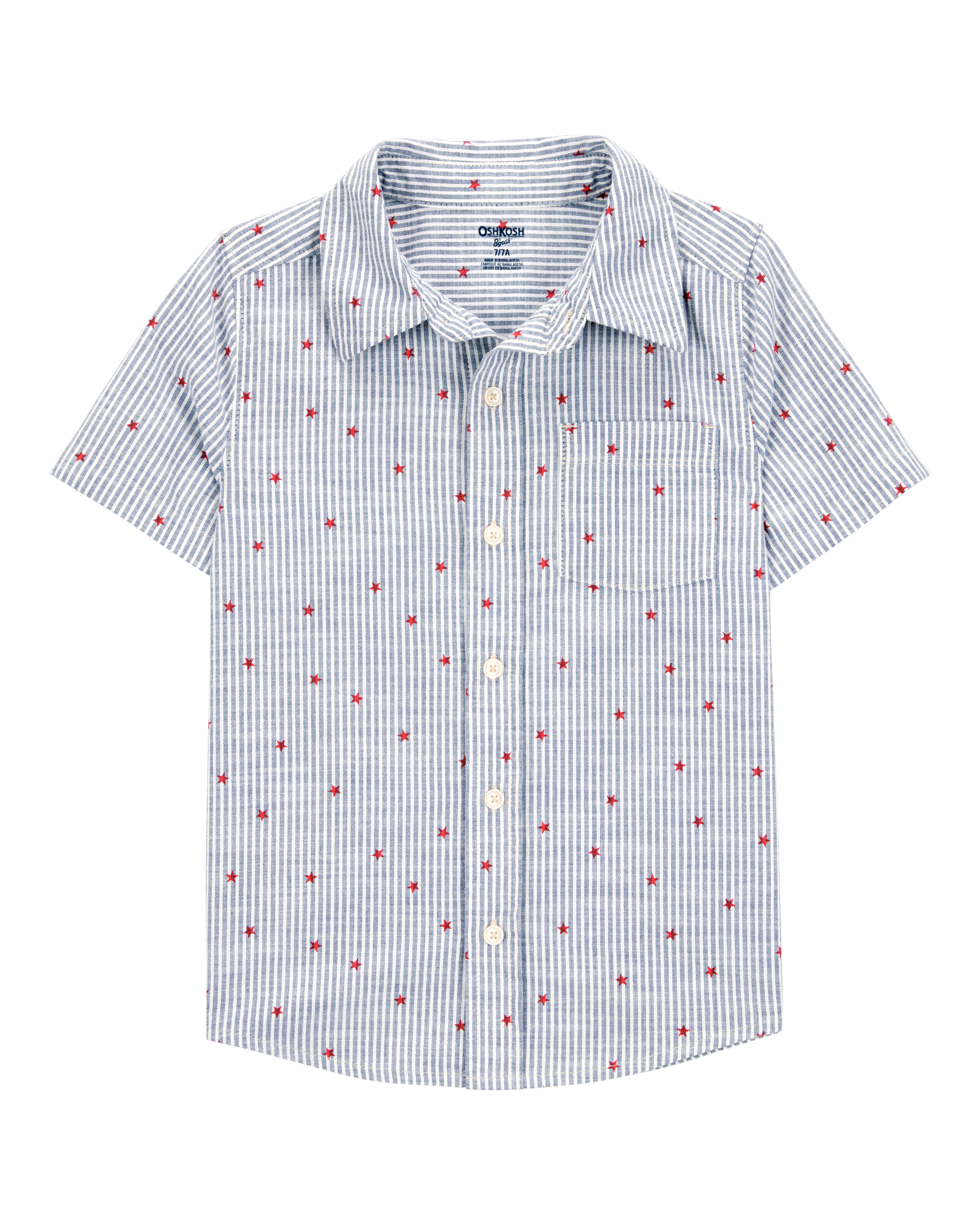 Kid Stars and Stripes Button-Down Shirt
