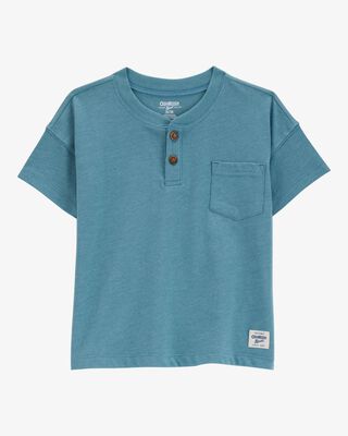Product image 1 of Baby Pocket Henley Tee - Teal