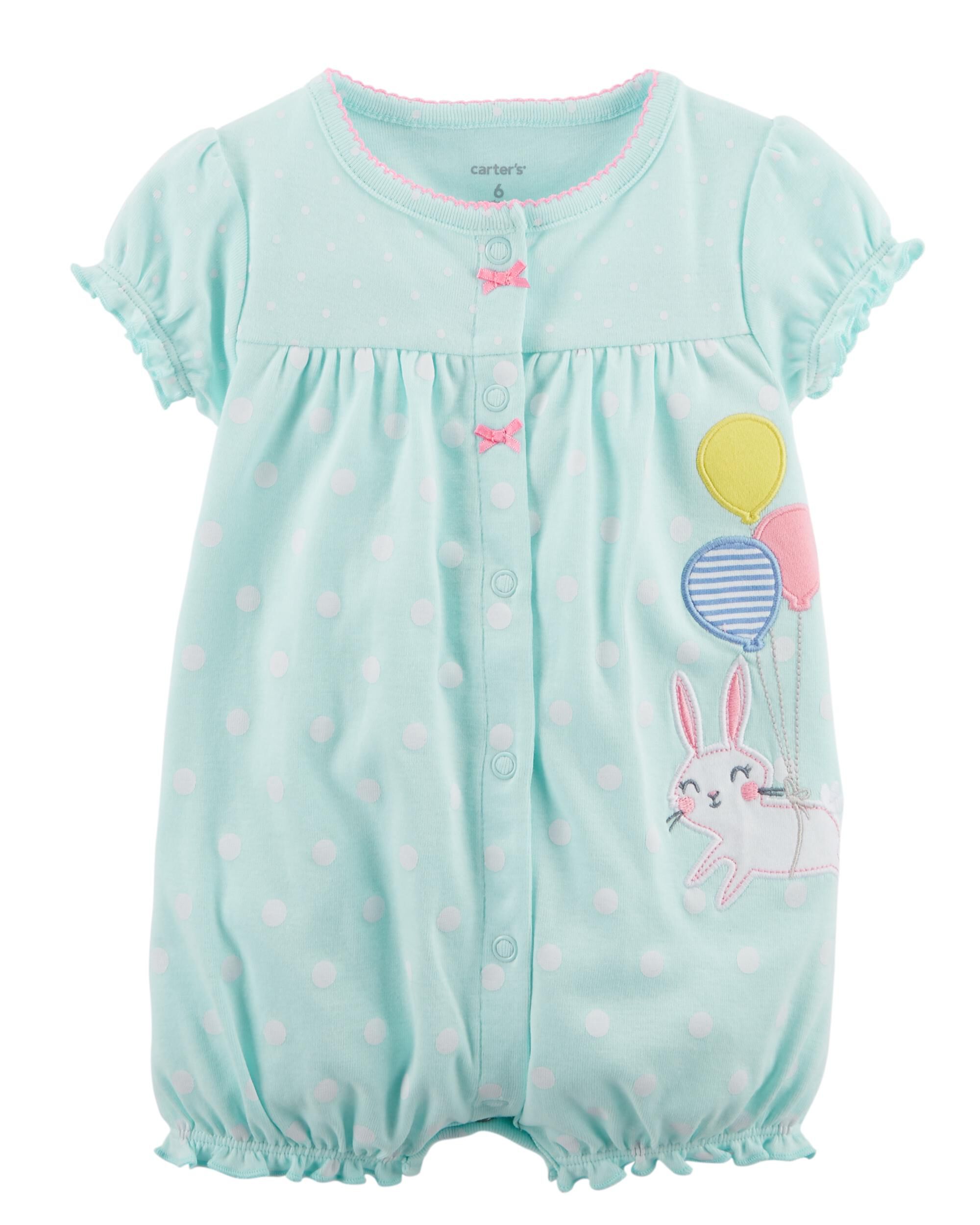 bunny romper baby girl