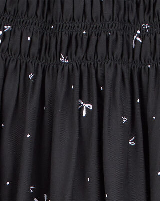 Product image 2 of Kid Bow Print Maxi Skirt - Black