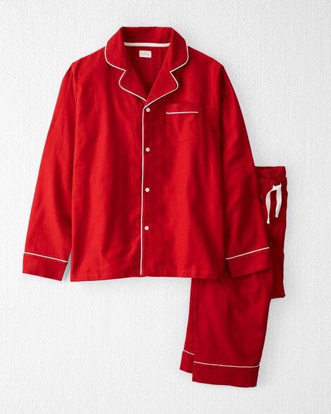  Product image 1 of Adult Organic Cotton Flannel Pajamas Set