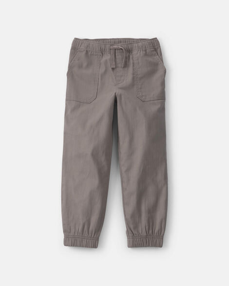 boys twill joggers - grey