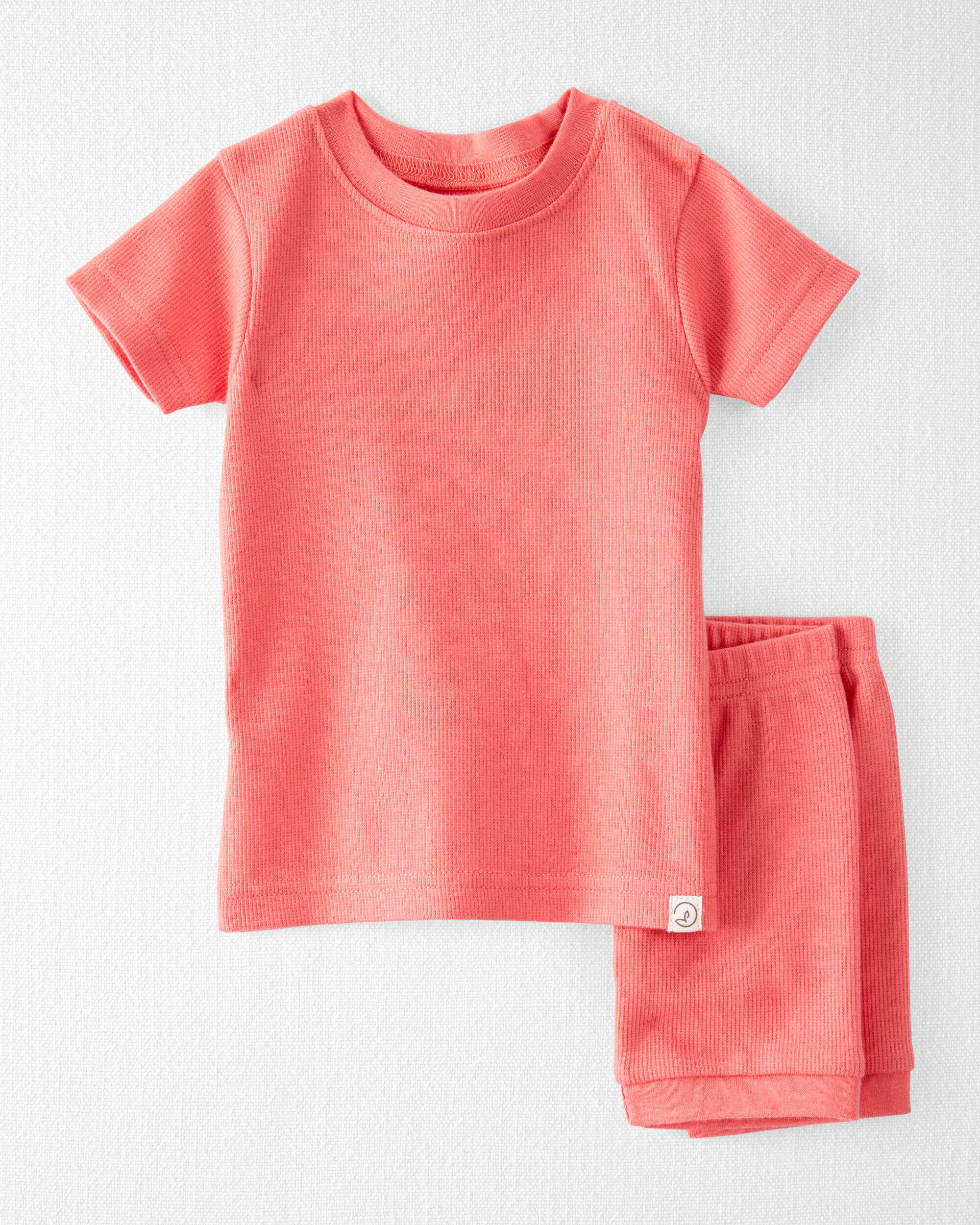 Baby Organic Cotton Ribbed Pajamas Set
