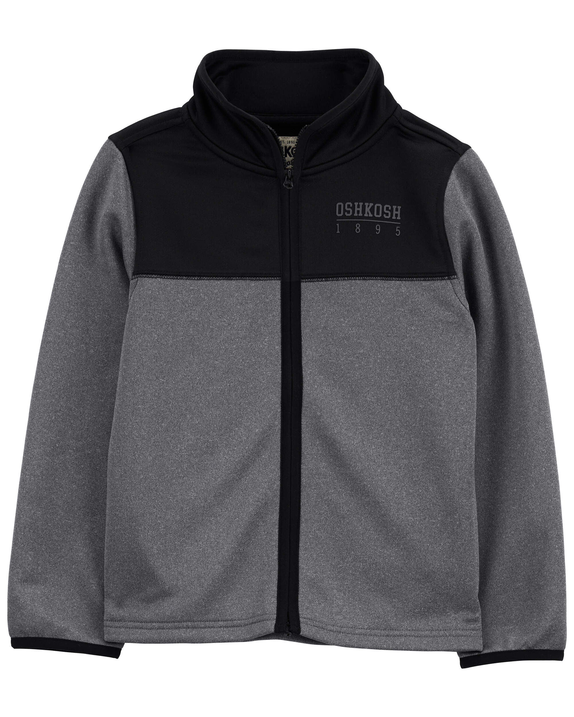 Kid Stretch Tech Zip-Up Hooded Jacket - Blue - OshKosh
