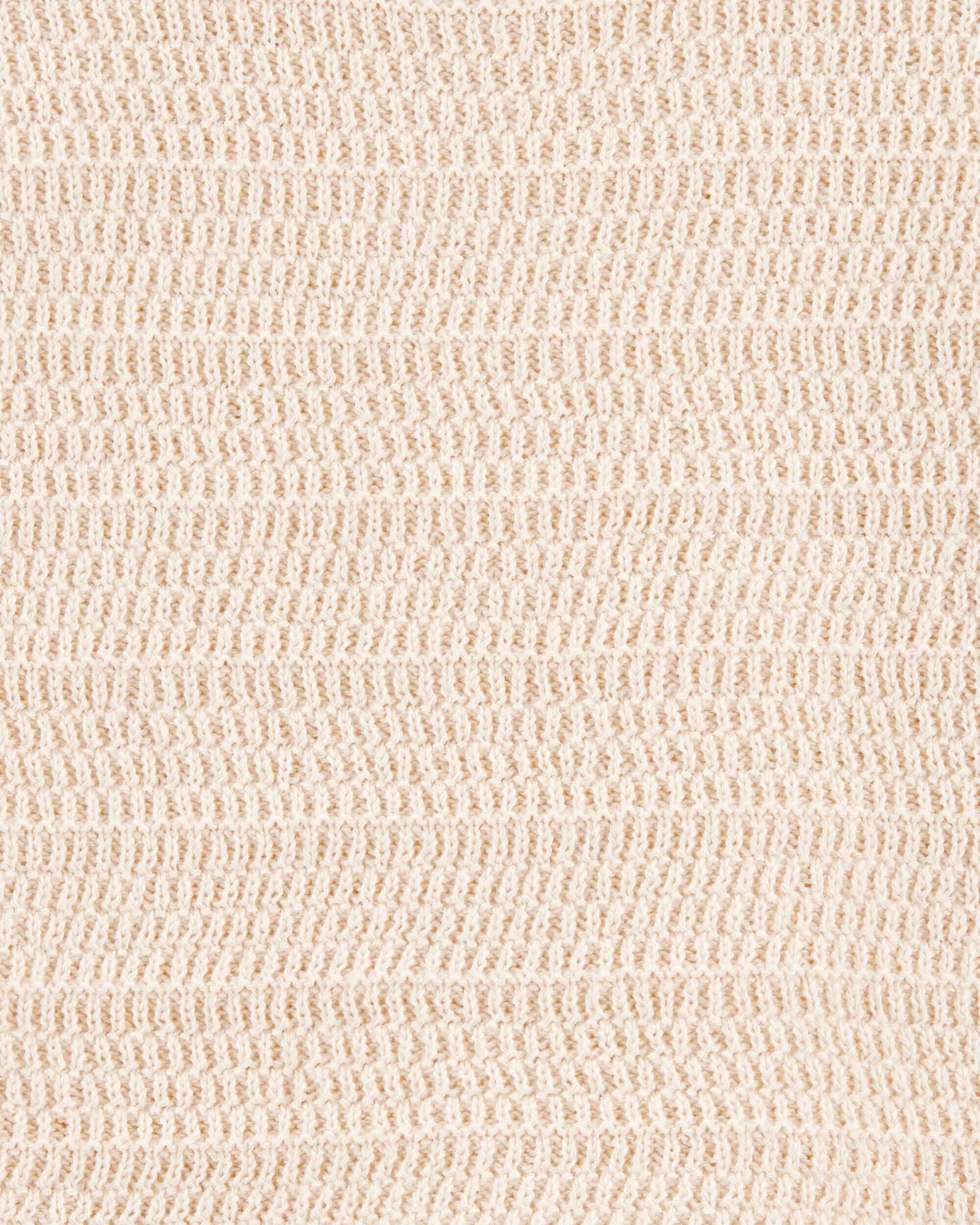Toddler 2-Piece Crotchet Knit Tank & Shorts Set - Ivory
