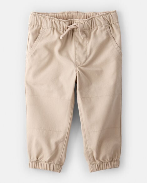 Product image 1 of Baby Boy Cotton Pull-On Fashion Pants - Khaki