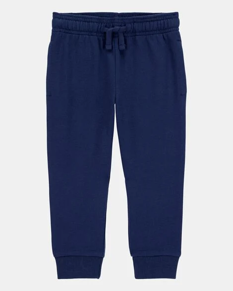 Image of Toddler Boy Pull-On Drawstring Joggers - Blue