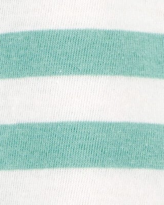 Product image 2 of Baby Striped Short-Sleeve Pocket Tee - Green