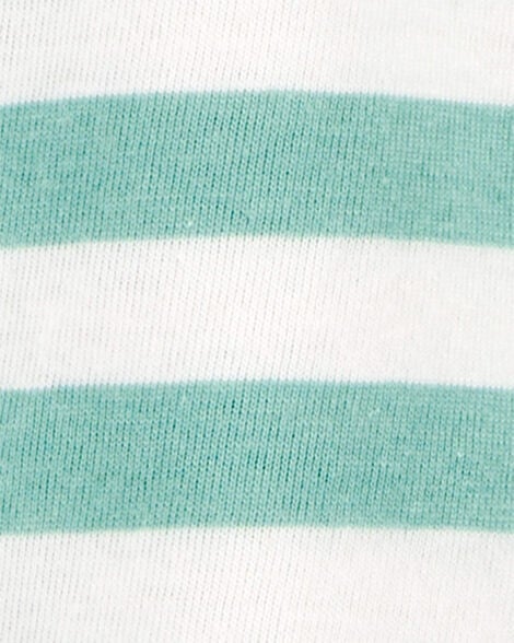 Product image 2 of Baby Striped Short-Sleeve Pocket Tee - Green
