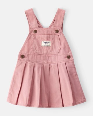 Product image 1 of Baby Pleated 100% Cotton Jumper Dress - Pink