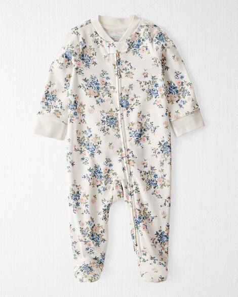  Product image 1 of Baby Organic Cotton Floral-Print Sleep & Play Pajamas