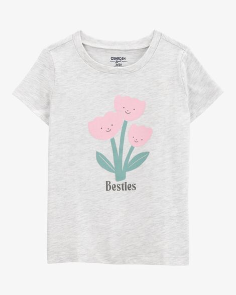  Product image 1 of Toddler Besties Short-Sleeve Graphic Tee - Grey