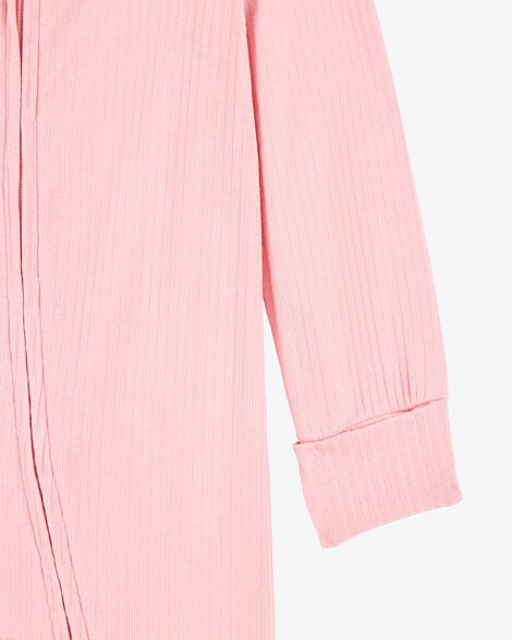  Product image 2 of Baby Solid 2-Way Zip PurelySoft Sleep & Play Pajamas - Pink