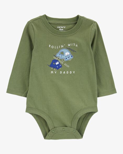  Product image 1 of Baby 'Rollin' With My Daddy' Collectible Bodysuit