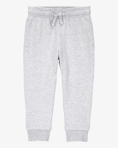 toddler pull-on drawstring joggers - grey