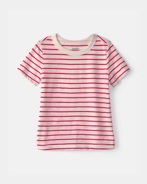 Toddler Striped Top - Red/Ivory