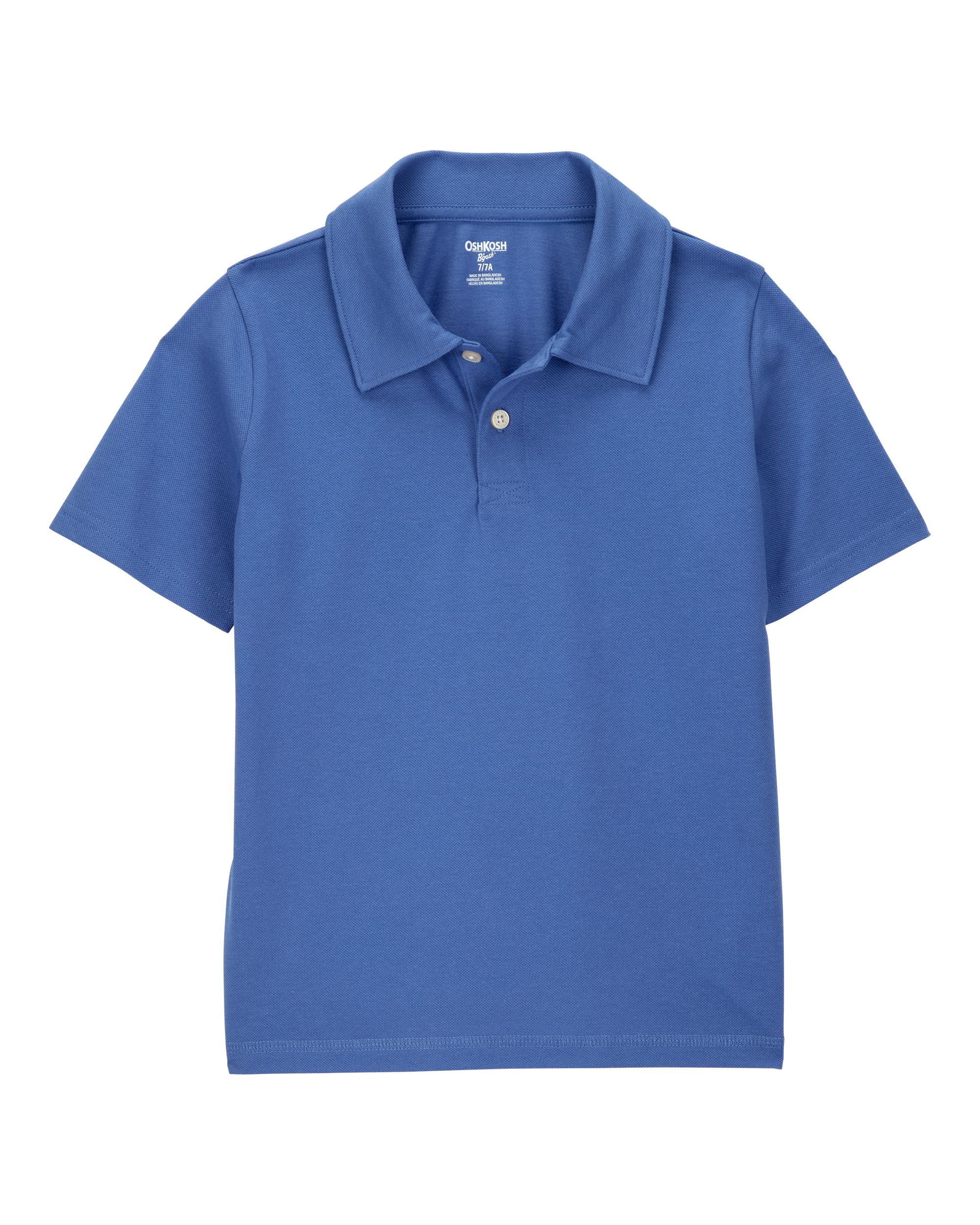Kid Pique Uniform Polo Shirt - Blue