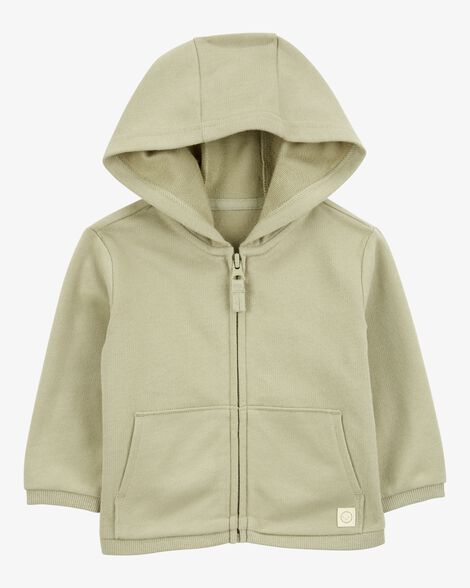  Product image 1 of Baby Zip-Up French Terry Hoodie - Green