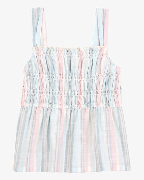  Product image 1 of Kid Striped Linen Look-Alike Tank