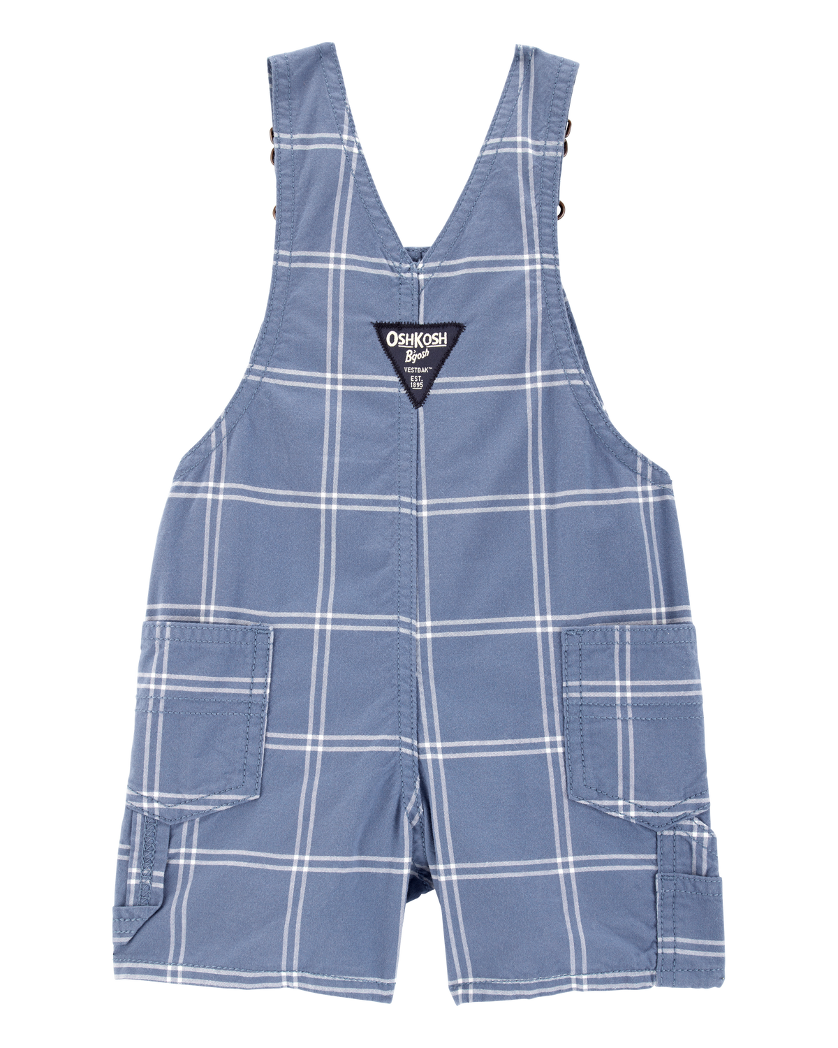 Baby Plaid Shortalls - Blue - OshKosh | Carter's