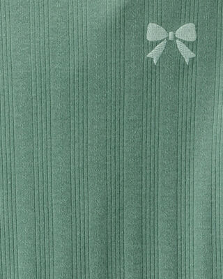 Product image 2 of Kid Bow Embroidered Long-Sleeve Tee - Green