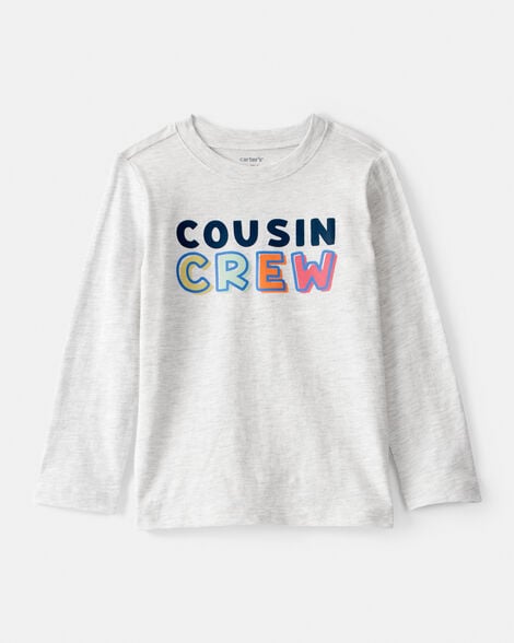  Product image 1 of Toddler Boy Cousin Crew Long-Sleeve Graphic Tee - Grey