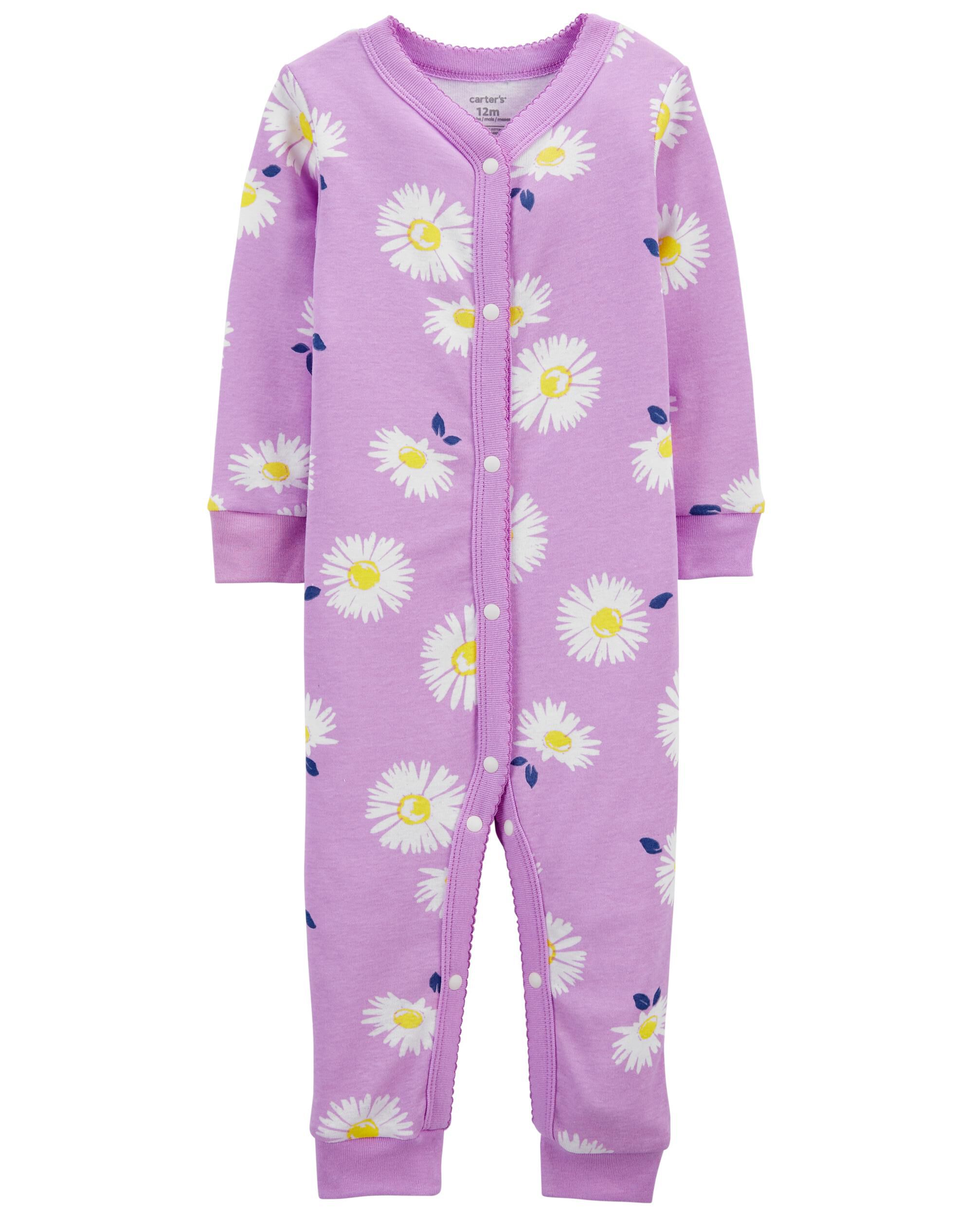 *CLEARANCE* 1-Piece Daisy 100% Snug Fit Cotton Footless PJs