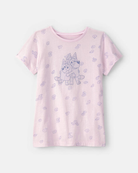 girls bluey™ graphic tee - pink