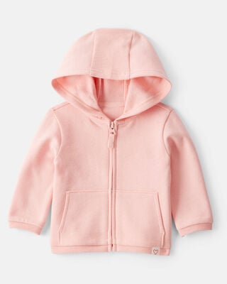 Baby Girl DayDream Fleece More Hugs Please Long-Sleeve Pullover Sweatshirt - Pink