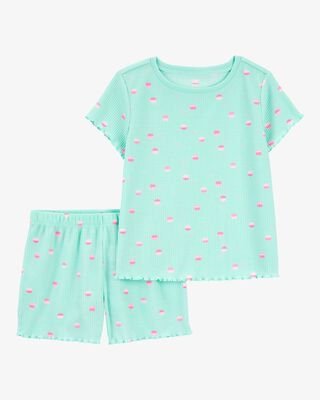 Product image 1 of Kid 2-Piece Cupcake Loose Fit Pajamas