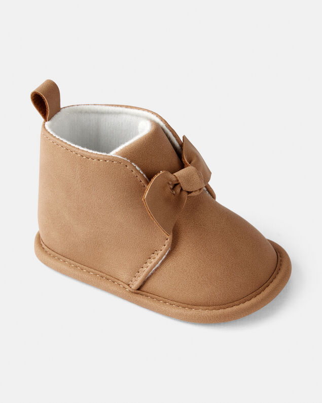 Product image 1 of Baby Girl Bow High-Top Casual Shoes - Brown