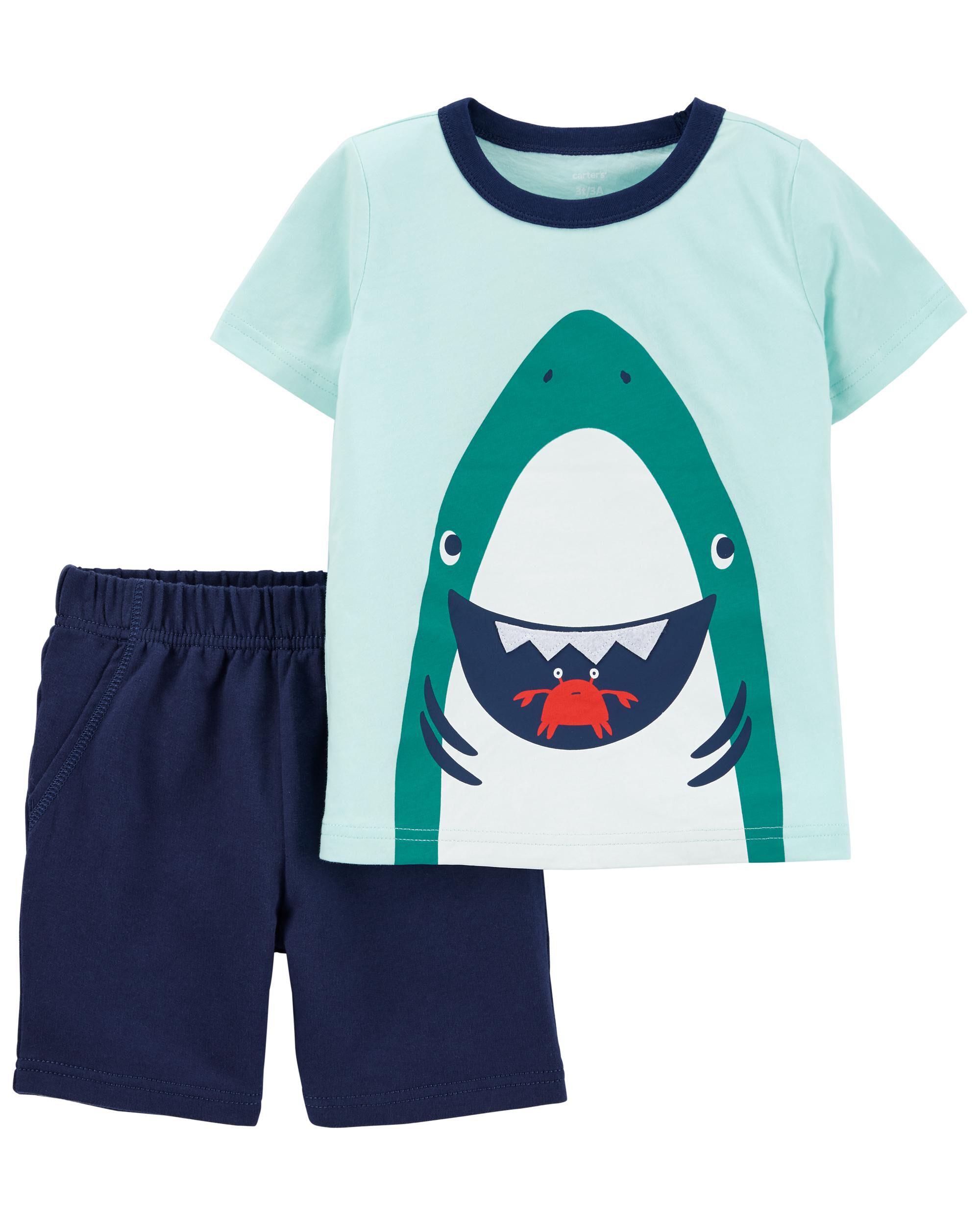 *DOORBUSTER* 2-Piece Shark Tee & Short Set