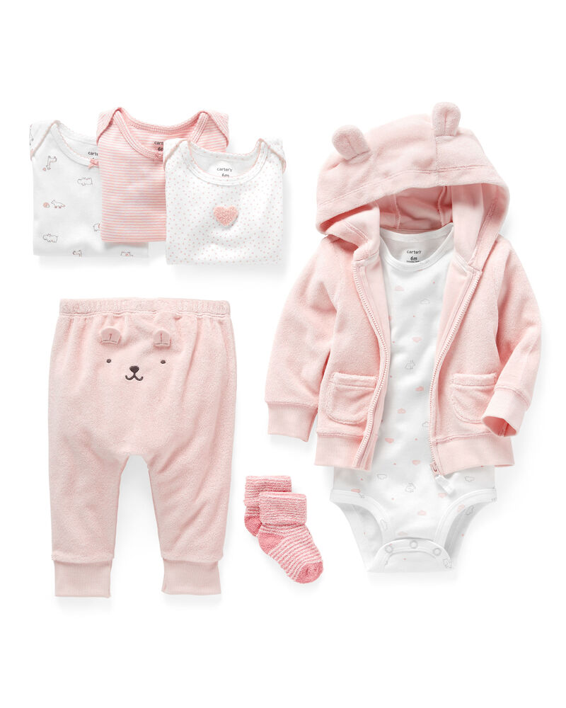 Null Null Rosy Pink Little Baby Basics Bundle Carters Com