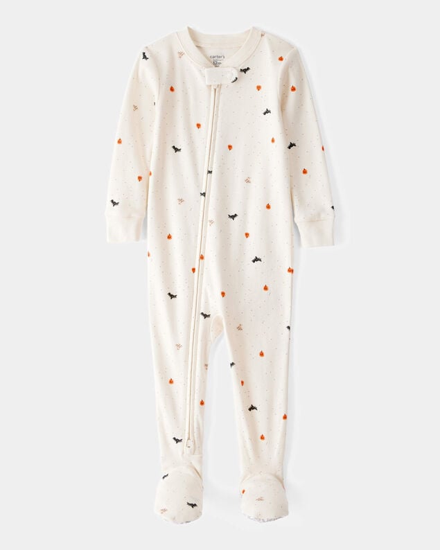 Product image 1 of Baby 1-Piece Halloween 100% Snug Fit Cotton Footie Pajamas - Ivory
