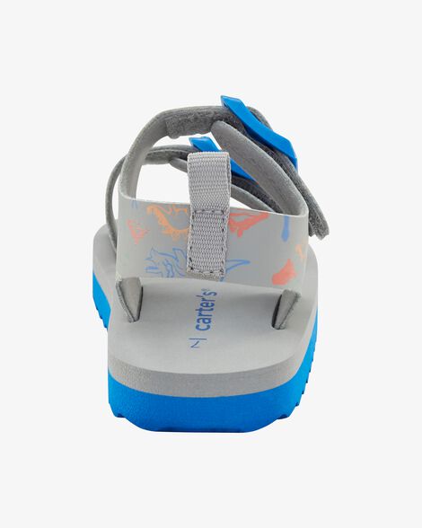  Product image 3 of Toddler Strappy Casual Sandals - Grey/Blue