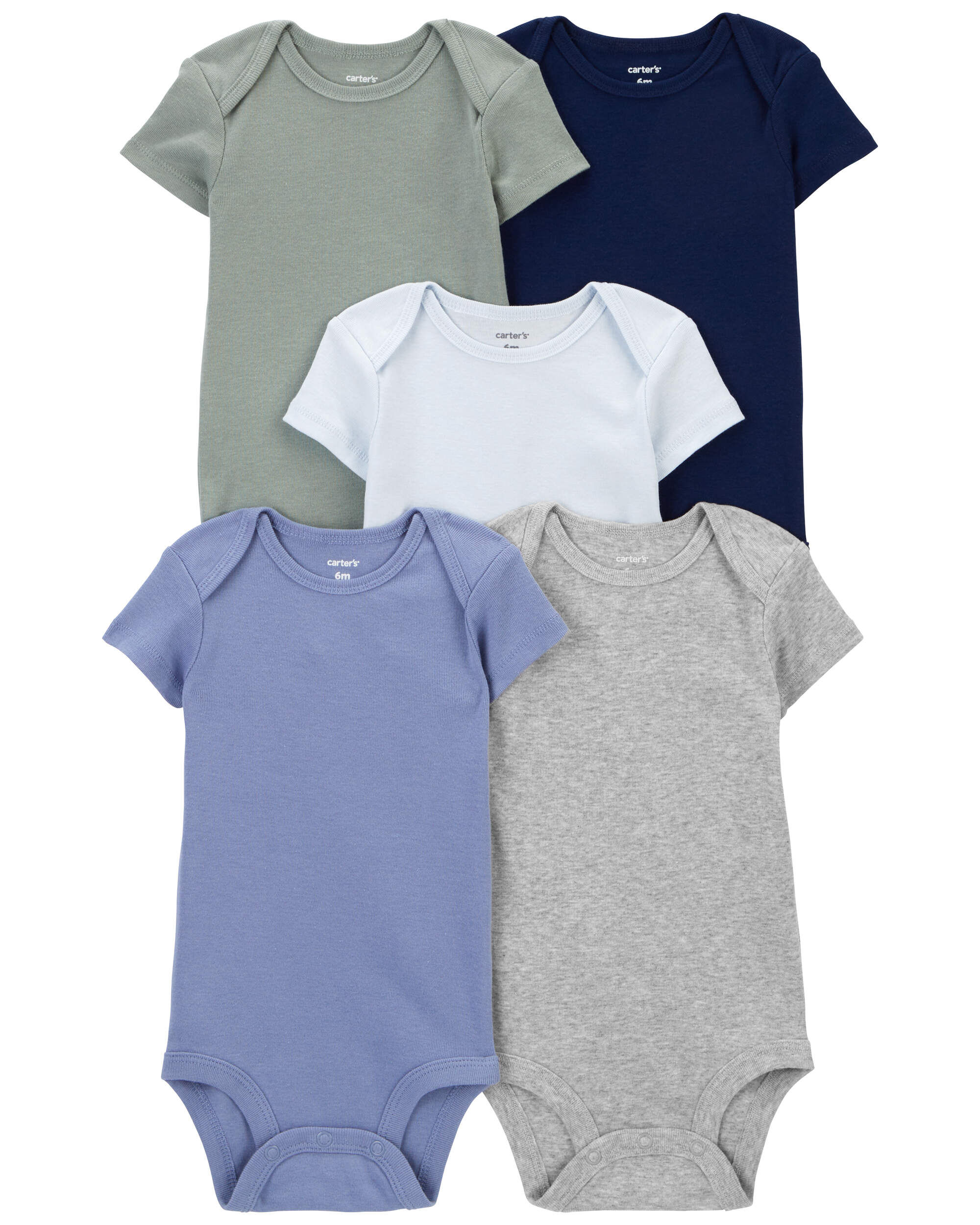 Baby 4-Pack Long-Sleeve Bodysuits - Carter's | Carter's