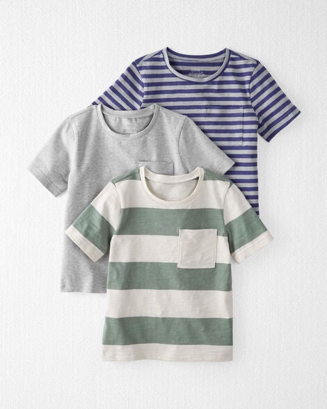  Product image 1 of 3-Pack Organic Cotton Pocket Tees